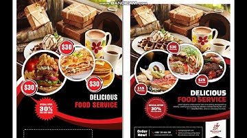 Restaurant Advertising Flyers Design  | Ahsan Sabri | CorelDraw