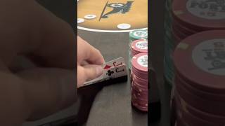 Flopping a set with everyone’s favorite hand! #poker #reels #money #chips #gamble