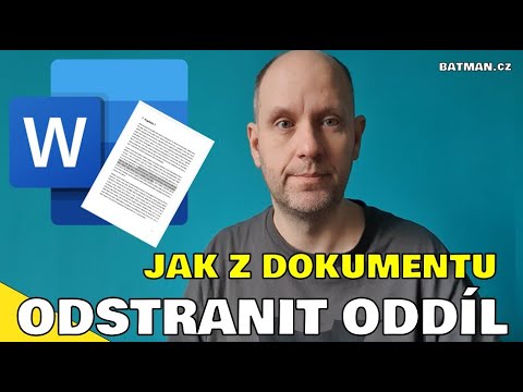 MS Word  – Jak odstranit oddíl