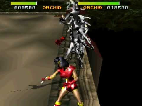 Killer Instinct (1994) - rooftop overlap glitch - throwing a fireball at the camera
