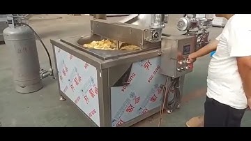 Automatic Stirring Batch Potato Chips Fryer Machine