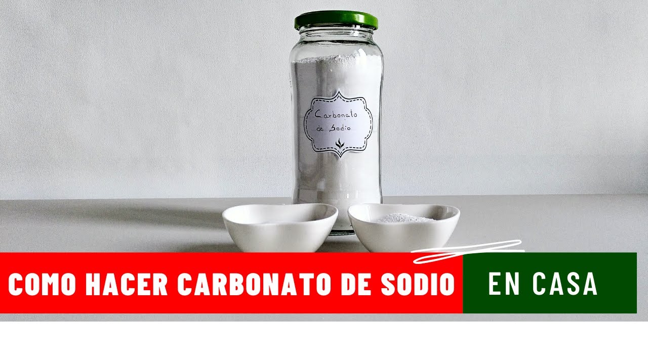 Cómo hacer CARBONATO DE SODIO en casa