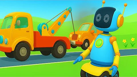 Helper Cars & the colored tow trucks for kids. New full episodes of car cartoons for kids.