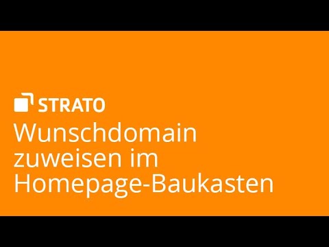 Wunschdomain zuweisen – Homepage-Baukasten | STRATO Tutorial