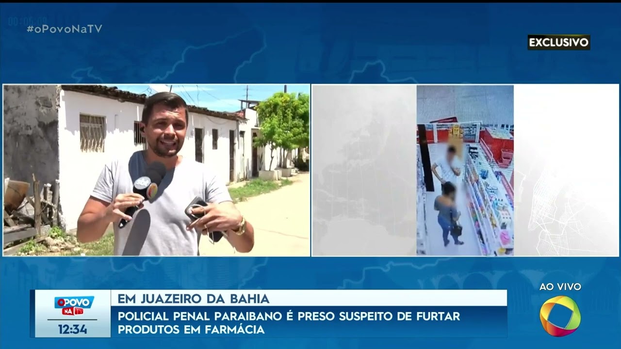 Policial Penal paraibano é preso suspeito de furtar produtos em farmácia - O Povo na TV