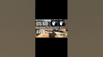 DOUBLE KILL AWP CS GO #awp #doublekill #headshot