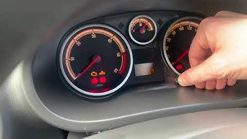 Service light reset Opel corsa D