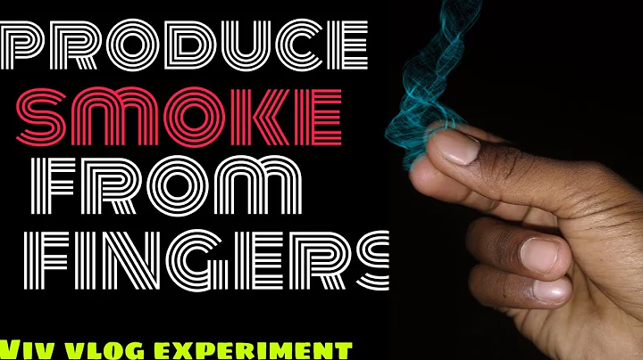 How to make smoke from your finger simply ||Viv Vlog Experiment|| experiment#5