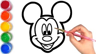 Bolalar Uchun Miki Maus Rasm Chizish .Mickey Mouse Drawing For Kids