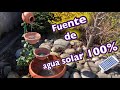 Fuente de agua solar, 12v, 5w increíble proyecto