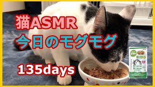 猫ASMR：今日のモグモグ 135days ／ MiawMiawジューシー おさかなミックス