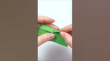 How to Make Clover Leaf Origami |  Simple Paper Craft #shorts