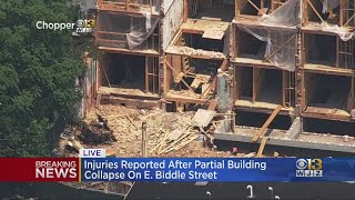 2 Contractors Rescued After Baltimore Building Partially Collapses