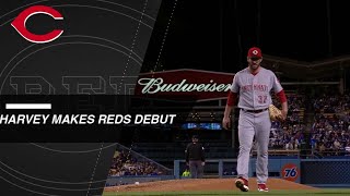Harvey hurls 4 scoreless frames in Reds debut