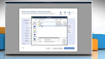 How to create new company file in Intuit® Quickbooks