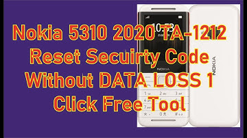 Nokia 5310 2020 TA-1212 Reset Secuirty Code Without DATA LOSS 1 Click Free Tool