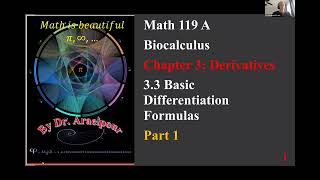 2025 Fall Section 3.3 Basic Differentiation Formulas