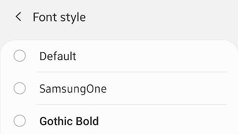 how to change font style on samsung galaxy a21s, a31, a31s, a50, a51 , a71