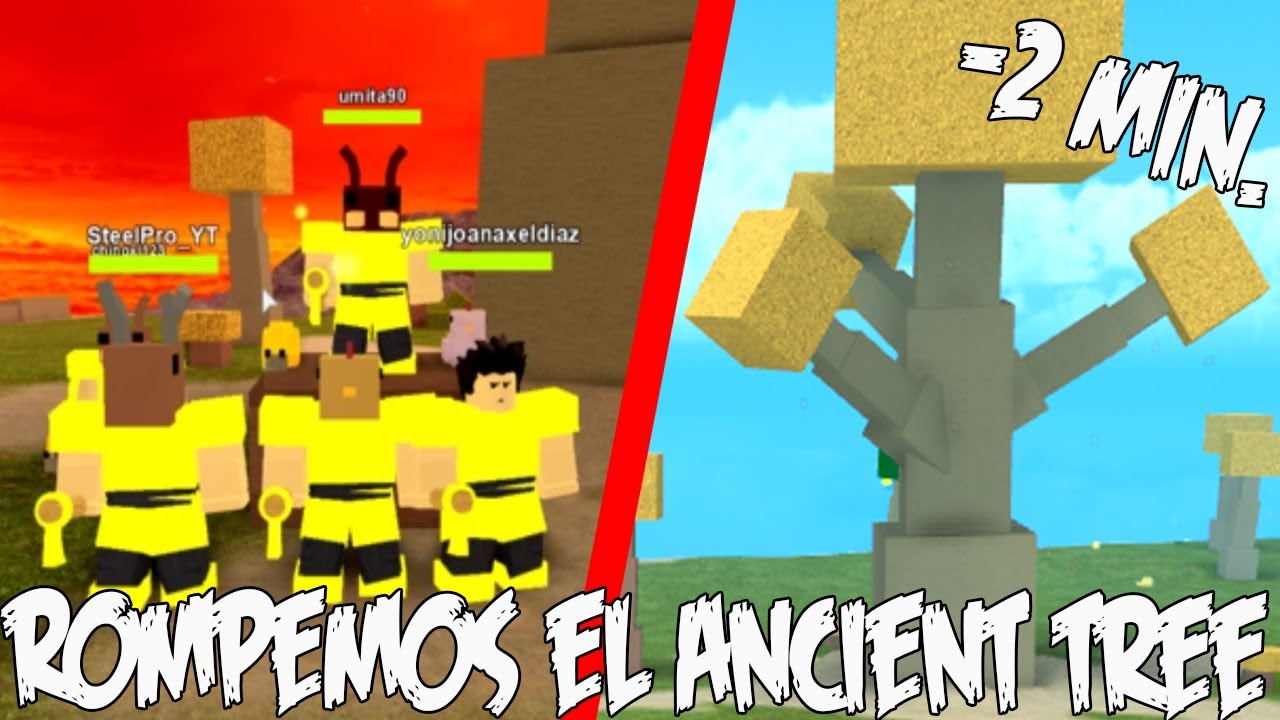 Rompemos El Ancient Tree En Menos De 2 Minutos Booga Booga Español Roblox Español - tree 2 roblox