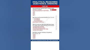 Analytical Reasoning Test Questions and and Answers