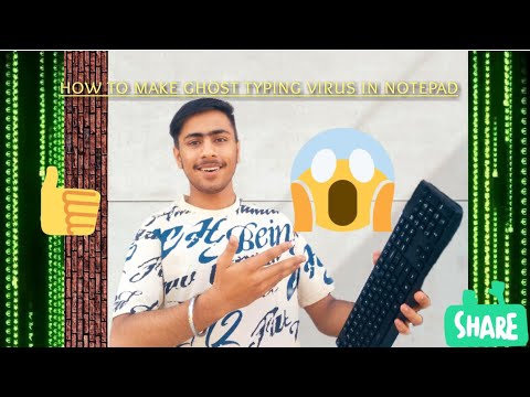 how to make automatic typing virus in notepad