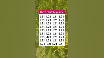 Three mistake puzzle #brainteaser #search #find #shortvideo