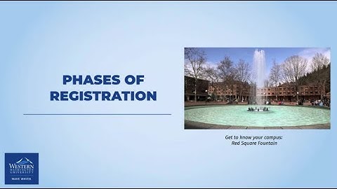 Phases of Registration 2025