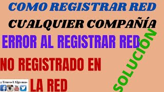 Como registrar red CLARO(solución 2023)como registrar red movistar,SAMSUNGcomo registrar red