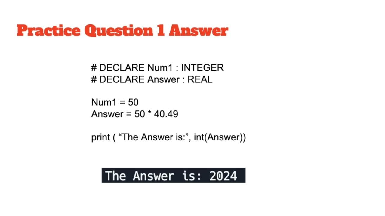 Python Basics series complete IGCSE - YouTube