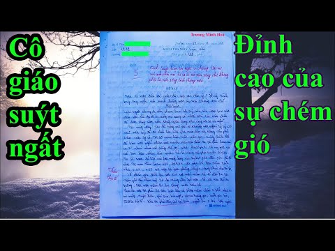 Bài văn bá đạo chém gió kinh hoàng của học sinh lớp 12  làm cô giáo gần xỉu #108