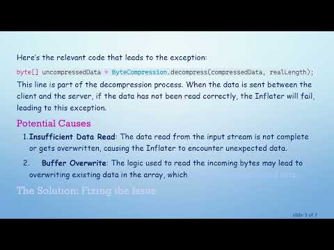 Resolving DataFormatException: incorrect header check in Java Compression and Decompression