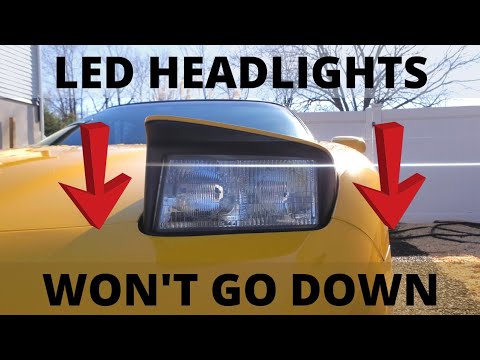 FIX!! C5 Corvette LED Headlights Won't Go Down