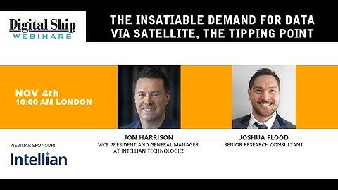 Intellian - The insatiable demand for data via satellite, the tipping point