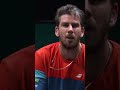 Norrie and Bautista Agut hit the ground running today, with grueling points like this beauty.