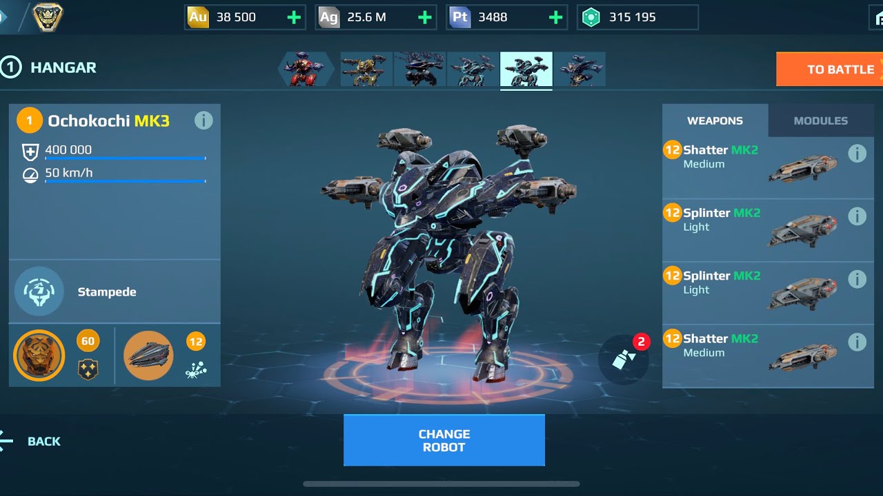 Ochokochi Combos Splinter Shatter are Op? | War Robots Gameplay