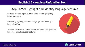 NCEA English Level 2 Unfamiliar Text:  Breaking Down the Text