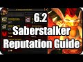 WoW Saberstalker Reputation Blackfang Claws Farming Grinding Guide Tanaan Jungle Patch 6.2