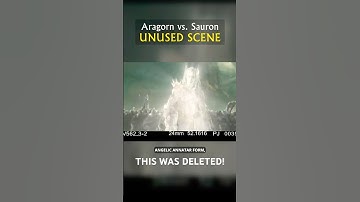 The epic Aragorn vs. Sauron unreleased scene!