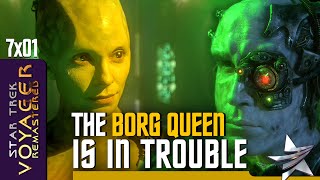 The Borg Queen is in Trouble! 🖖 Star Trek Voyager Remastered 7x01 Unimatrix Zero Part 2 HD 4K