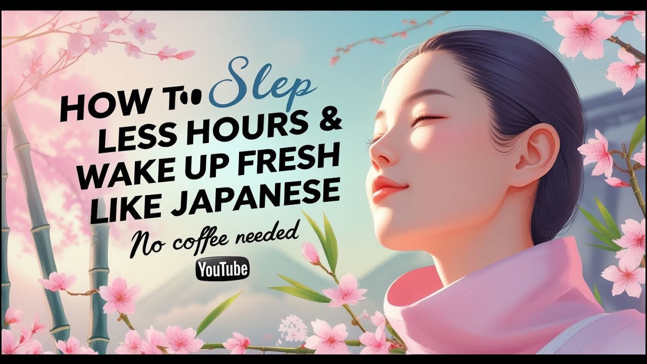 How to Sleep Less hours & Wake Up Fresh Like Japanese | No Coffee Needed