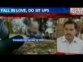 Video: Young Couple do Sit-ups & Pay Fine For Falling In Love