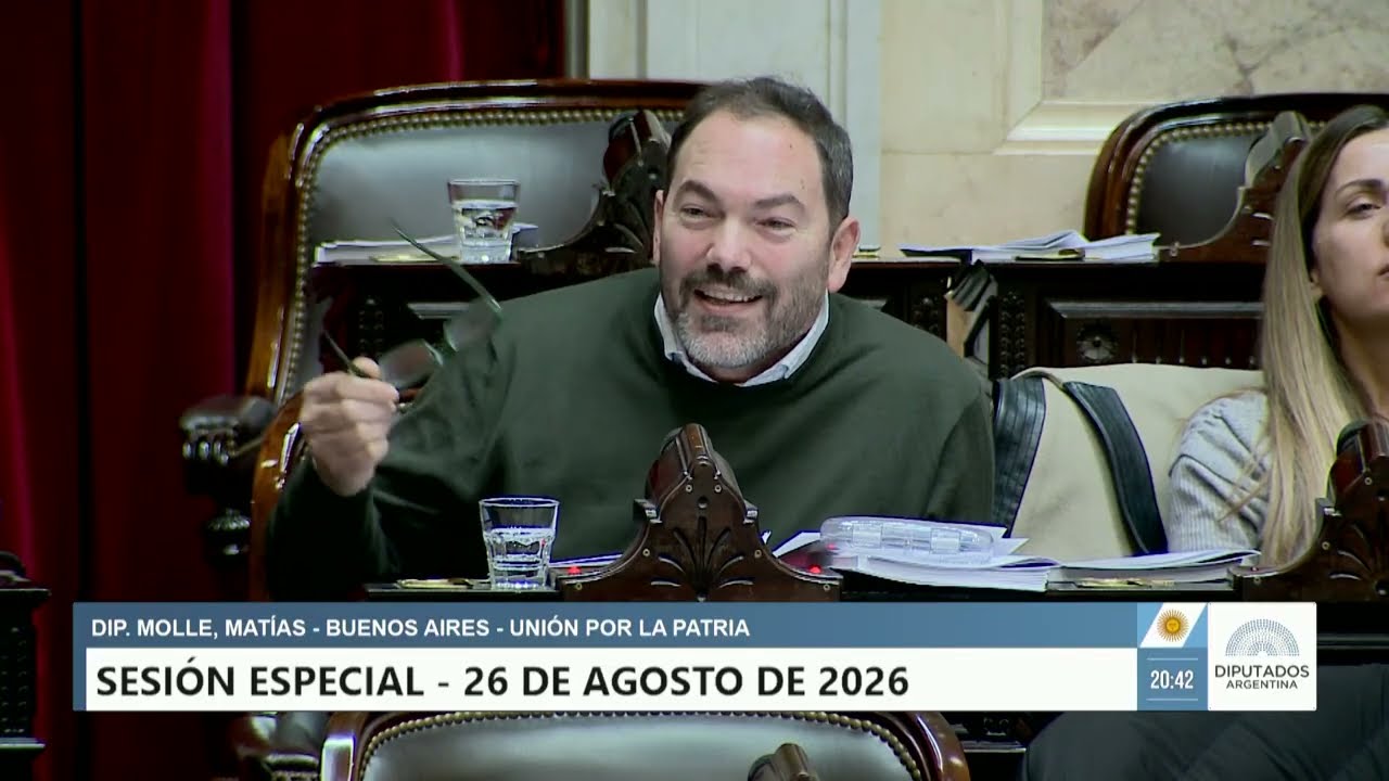 Diputado Molle, Matías - UxP - Sesión 26-08-2026 - PL