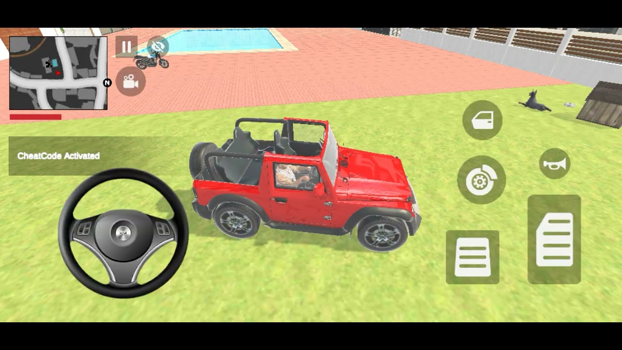 Franklin ka Modified Tricolour Thar in Home Garden 