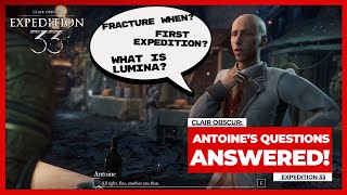 Famous Clair Obscur Expedition 33 Answers to Antoine's Questions (When was the fracture?) Profile