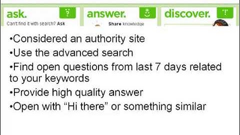 Traffic With Yahoo Answers