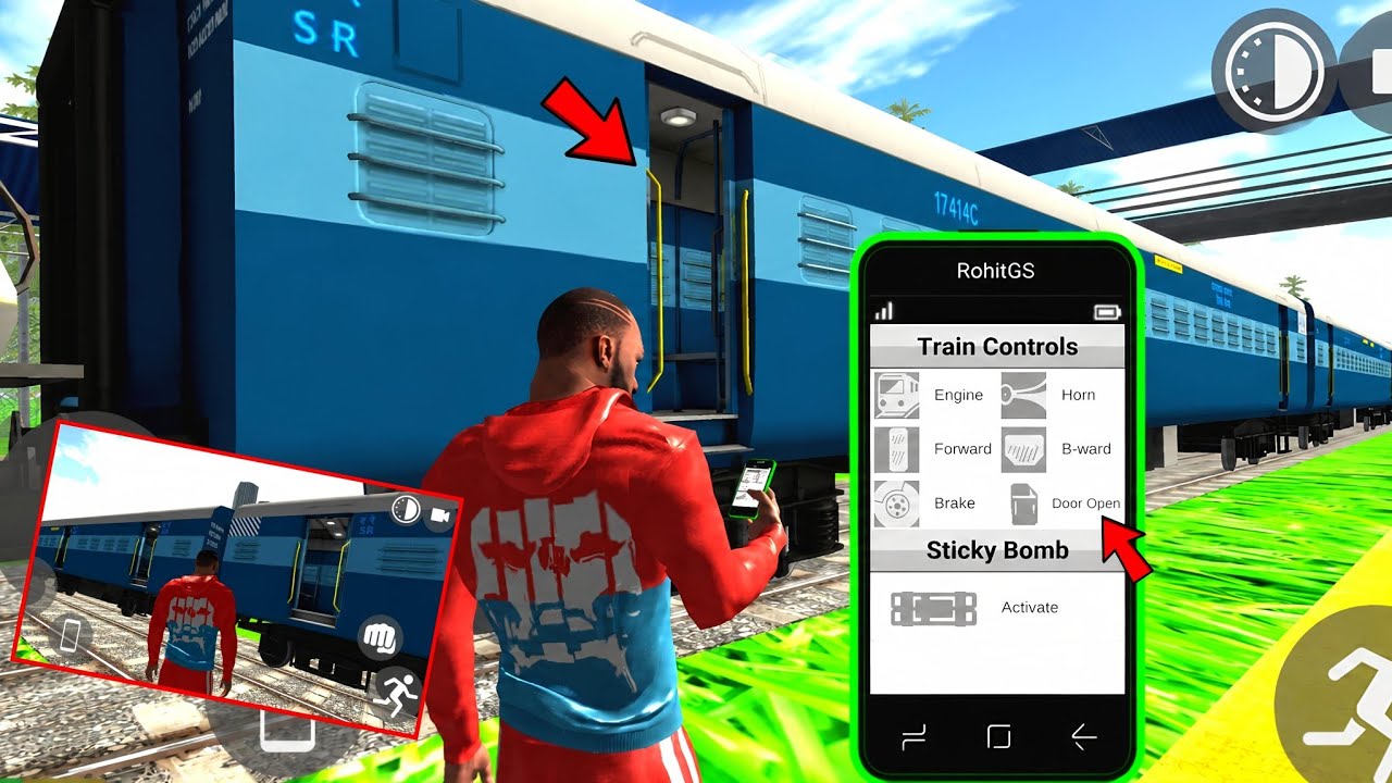 ⁣New Train Door Open Cheat Code in Indian Bike Driving 3D 🤯🔥| Bike Race Cheat Code | Harsh in Game