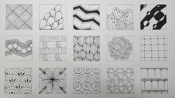 젠탱글 기초 패턴 그리기 2 l Zentangle PatternsㅣZentangle art ㅣDoodle Patterns