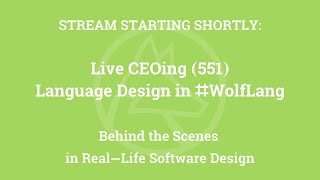 Live CEOing Ep 551: Language Design in Wolfram Language [Multicomputation]