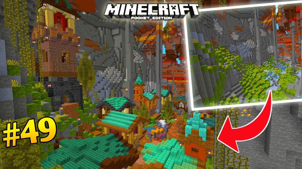 I Transformed This CAVE Into A VILLAGE In Minecraft (S2E49)|| Minecraft ...