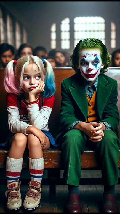 Harley Quinn and Joker when they were kids #harleyquinn #joker #tiktok #dc #marvel #viral #deadpool